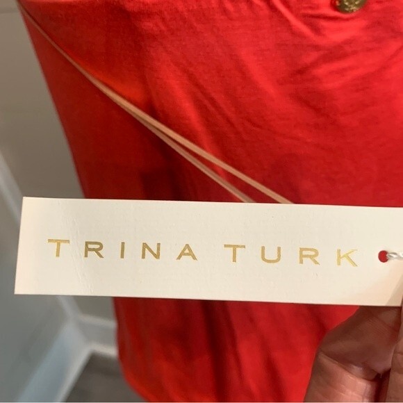 Trina Turk Bela Tank in Rio Ruby Red - NWT - Picture 5 of 10